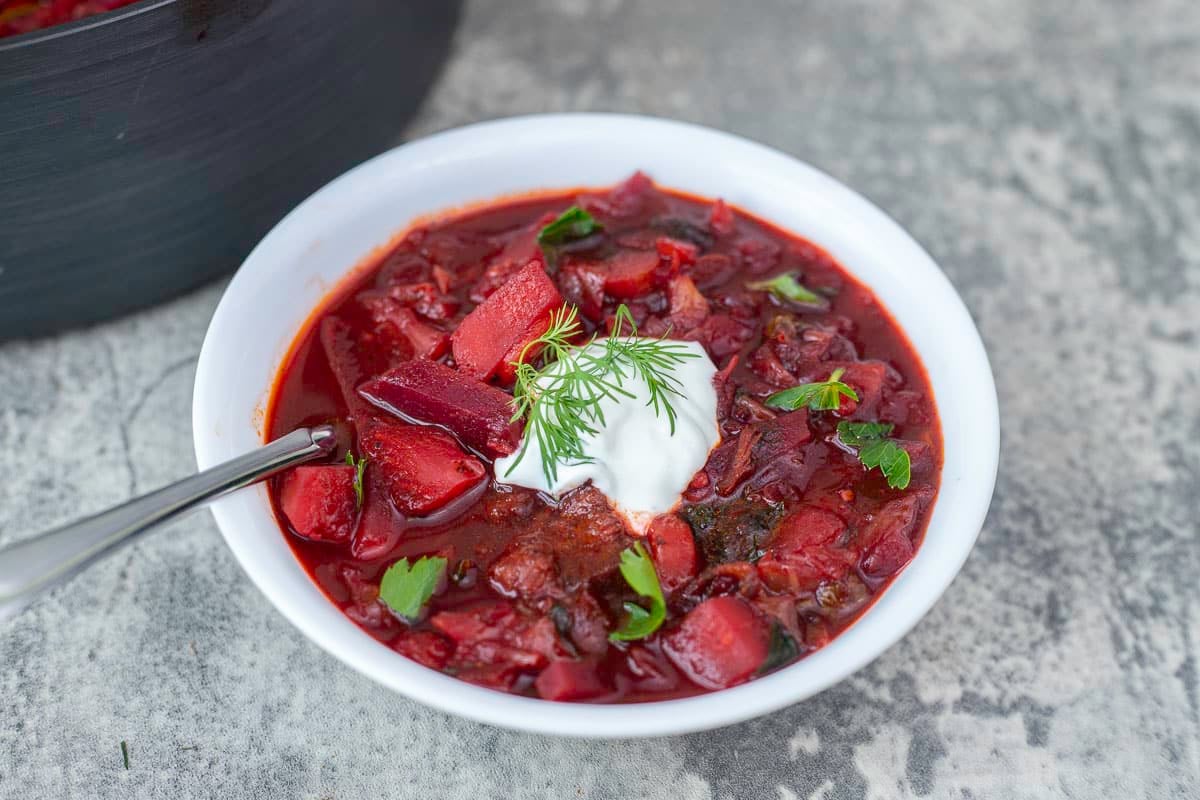 Traditional Ukrainian Borscht Recipe | Hilda's Kitchen Blog